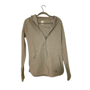 Women's Medium The North Face Hoodie Full Zipper Jacket Gray Hiking Minimalist